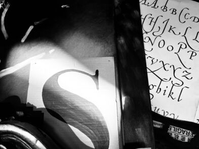 Ranní slunce v ateliéru