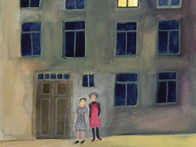 Letecky motor ve dřezu - ilustrace